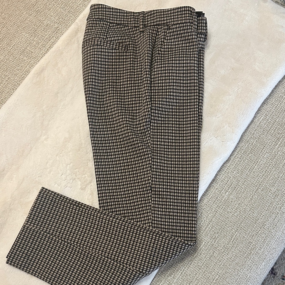 Liverpool Brown and Cream Checkered Women's Pants